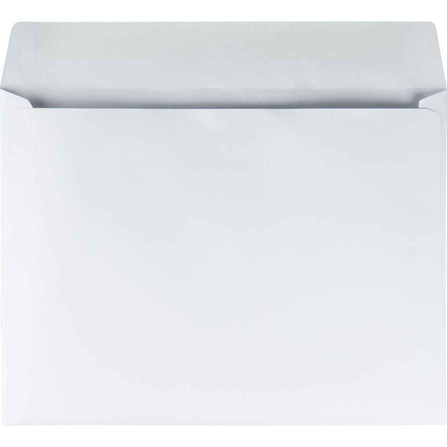 Quality Park 9 x 12 Booklet Envelopes with Open Side - Catalog - #9 1/2 - 9" Width x 12" Length - 28 lb - Gummed - 250 / Box - White. Picture 3