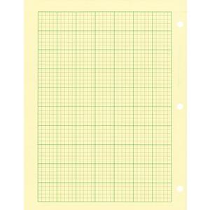 Rediform Computation Pads - Letter - 100 Sheets - Stapled/Glued - Letter - 8 1/2" x 11" - Green Paper - Subject - 100 / Pad. Picture 3