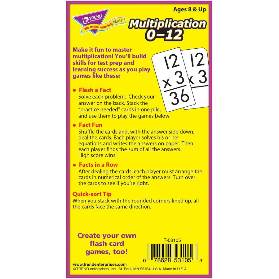 Trend Math Flash Cards - Educational - 1 / Box. Picture 5