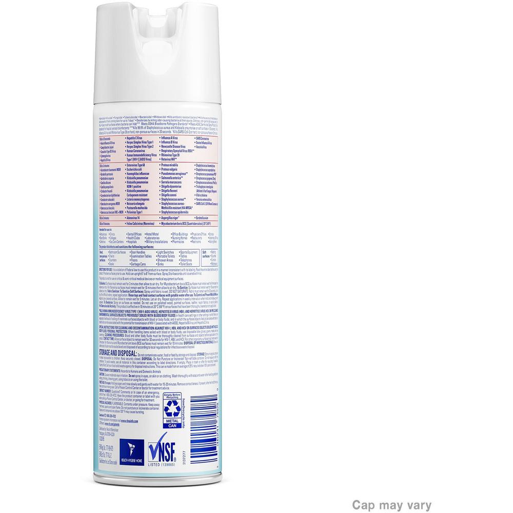 Professional Lysol Linen Disinfectant Spray - For Restroom, Food Service Area - 19 fl oz (0.6 quart) - Crisp Linen Scent - 12 / Carton - Disinfectant, CFC-free - Clear. Picture 2