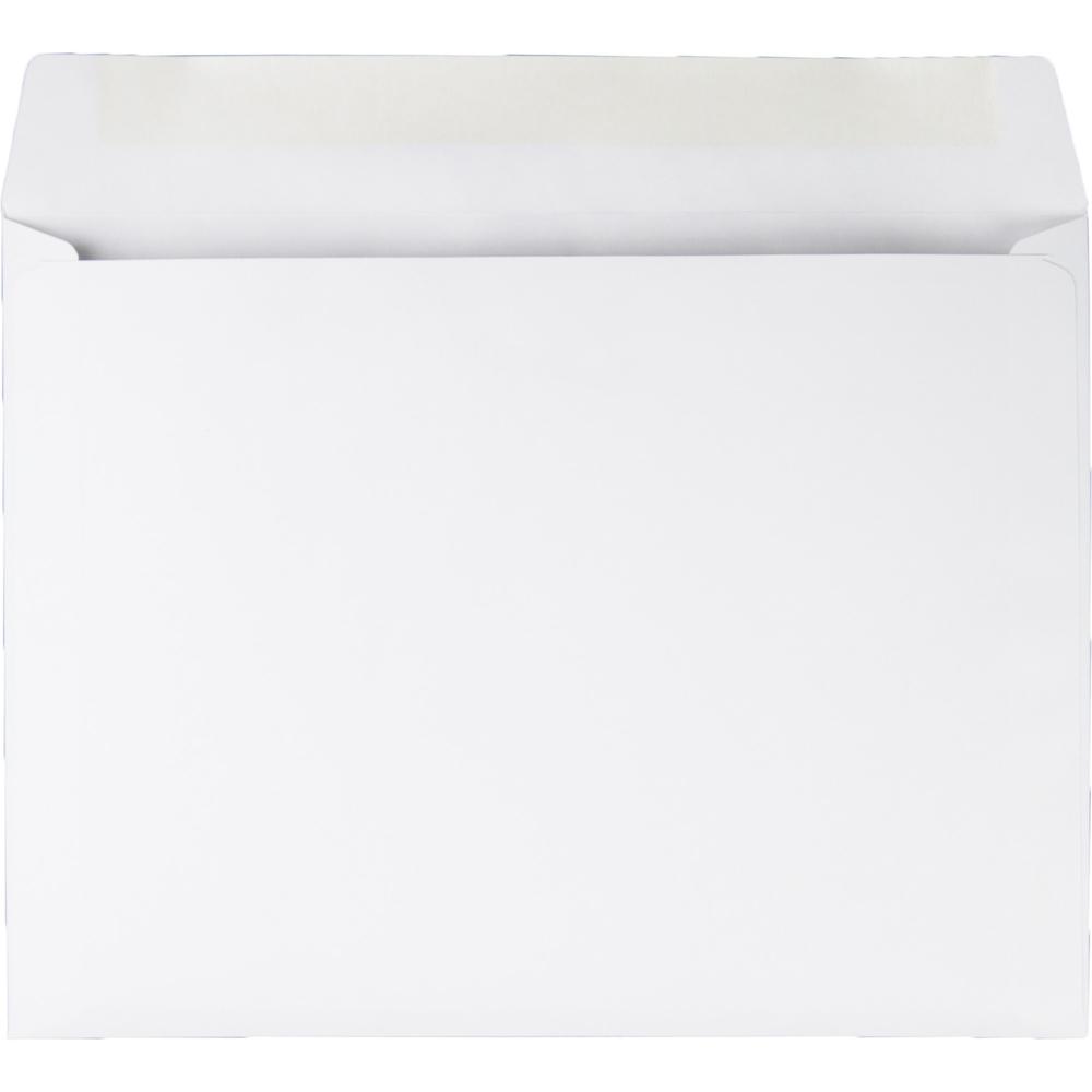 Quality Park 9 x 12 Booklet Envelopes with Deeply Gummed Flap and Open Side - Booklet - #9 1/2 - 9" Width x 12" Length - 28 lb - Gummed - Paper - 100 / Box - White. Picture 4