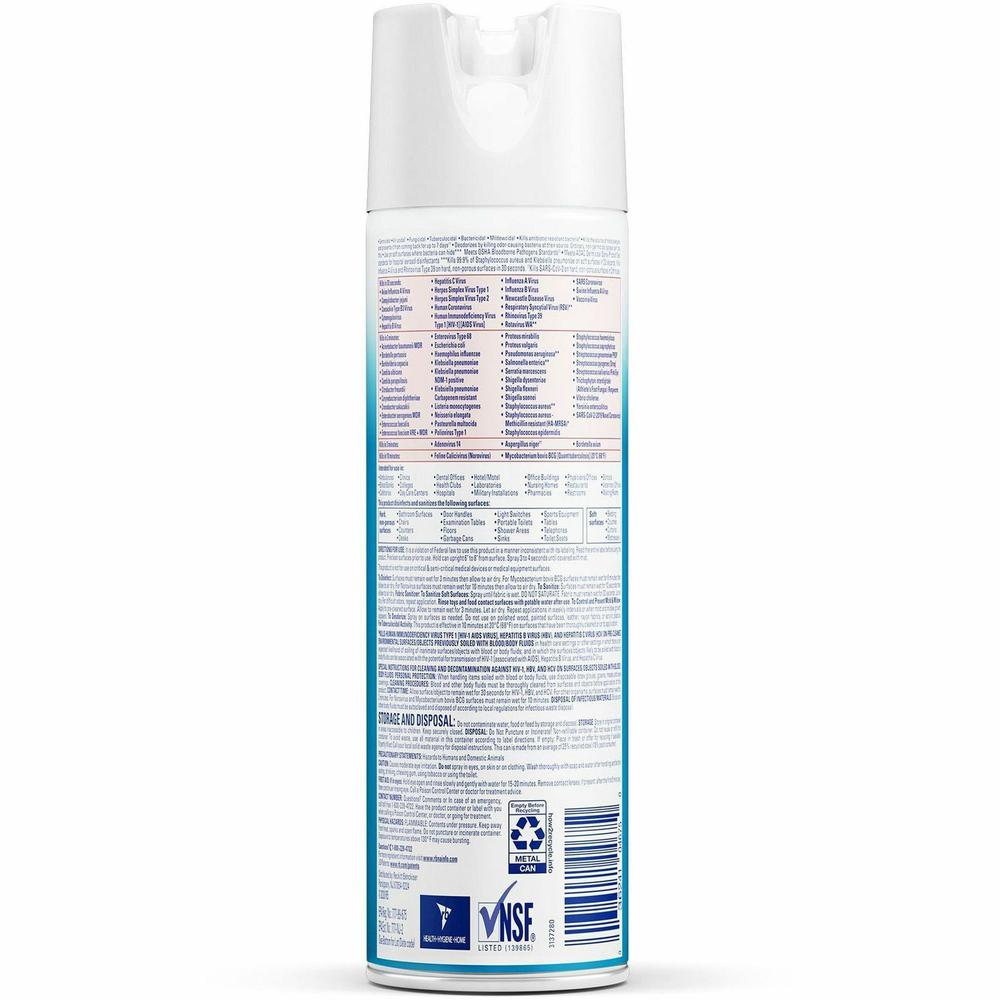 Professional Lysol Disinfectant Spray - 19 fl oz (0.6 quart) - Fresh Scent - 1 Each - Clear. Picture 2