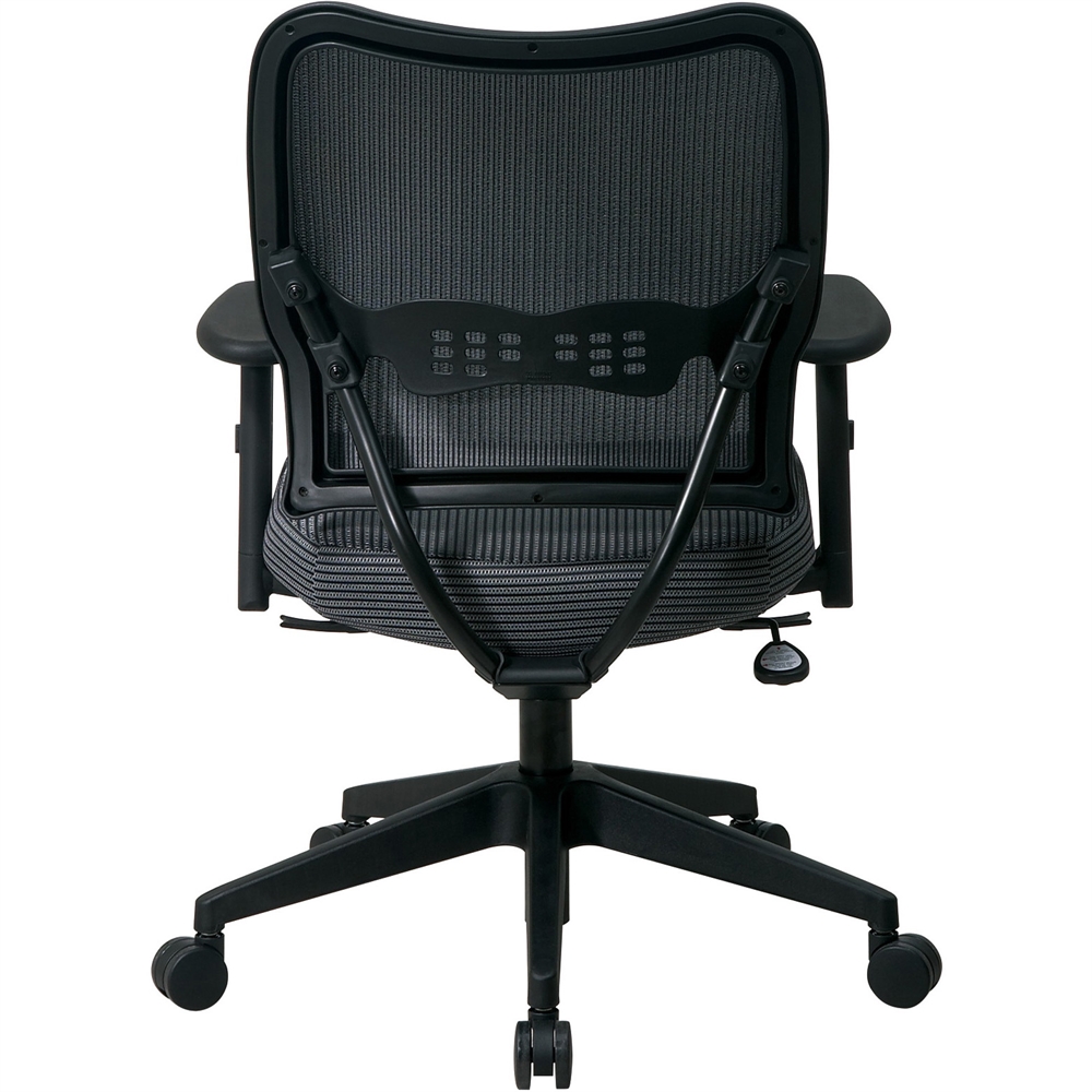 Office Star Space VeraFlex Series Task Chair - Fabric Charcoal Seat - Fabric Charcoal Back - Plastic Black, Metal Frame - 5-star Base - Charcoal Gray - 19.50" Seat Width x 20" Seat Depth - 27" Width x. Picture 12