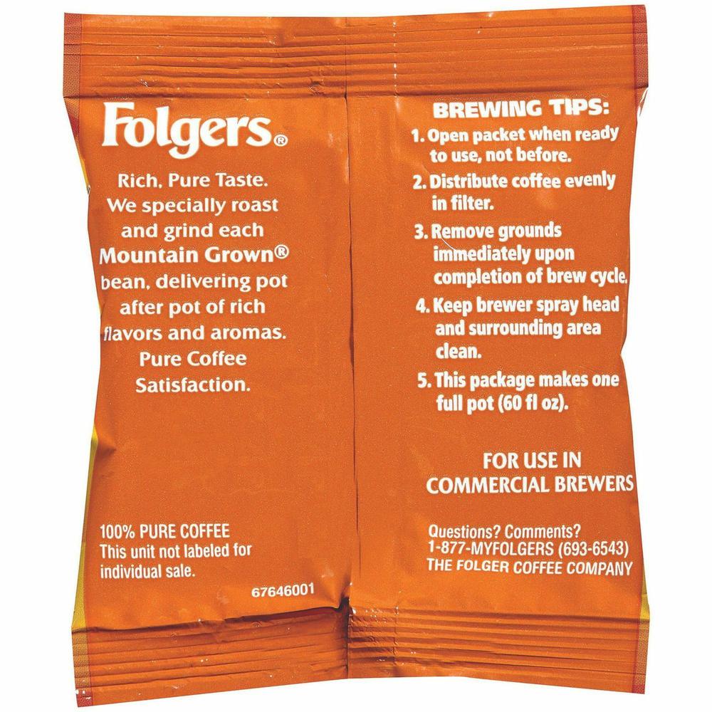 Folgers&reg; Ground 100% Colombian Supreme Coffee - Dark/Bold - 1.8 oz Per Bag - 42 / Carton. Picture 3