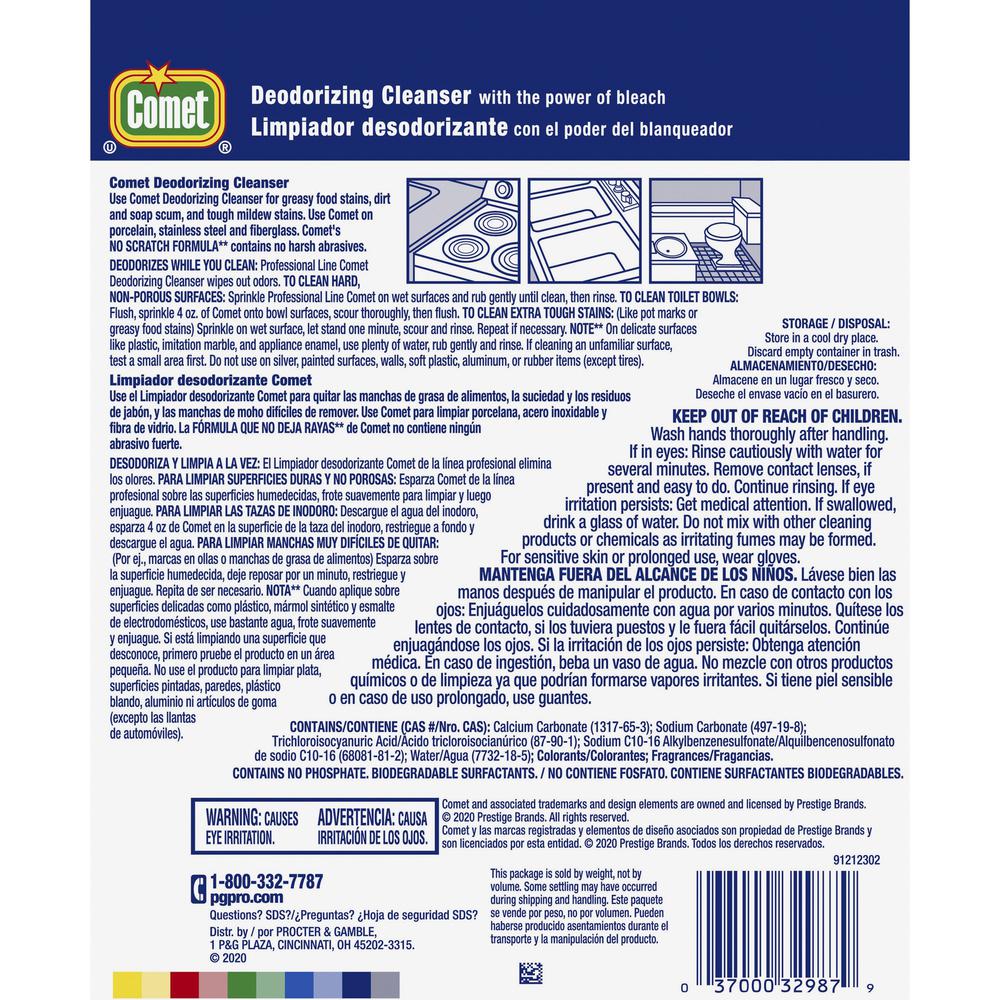 Comet Deodorizing Cleanser - For Multipurpose - 21 oz (1.31 lb) - 24 / Carton - Deodorize. Picture 4