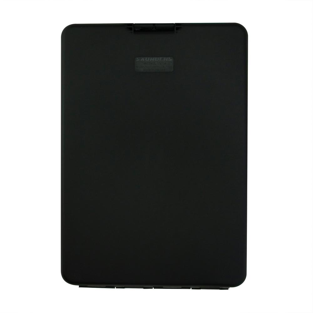 Saunders SlimMate Storage Clipboard - 0.50" Clip Capacity - 9 2/5" x 13 1/2" - Polypropylene - Black - 1 Each. Picture 3
