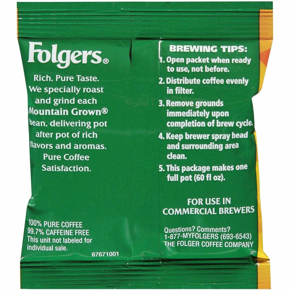 Folgers&reg; Ground Classic Decaf Coffee - 1.5 oz - 42 / Carton. Picture 3