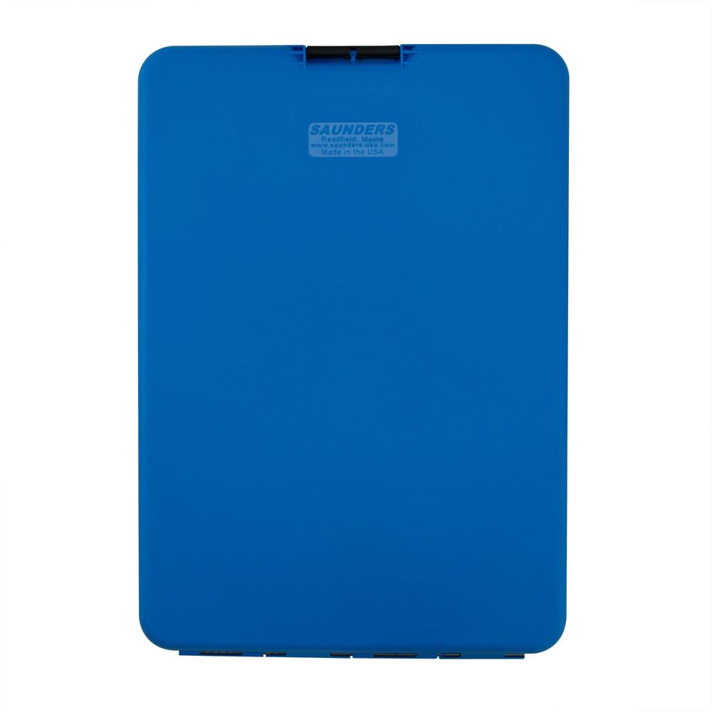 Saunders SlimMate Storage Clipboard - 0.50" Clip Capacity - Polypropylene - Blue - 1 Each. Picture 5