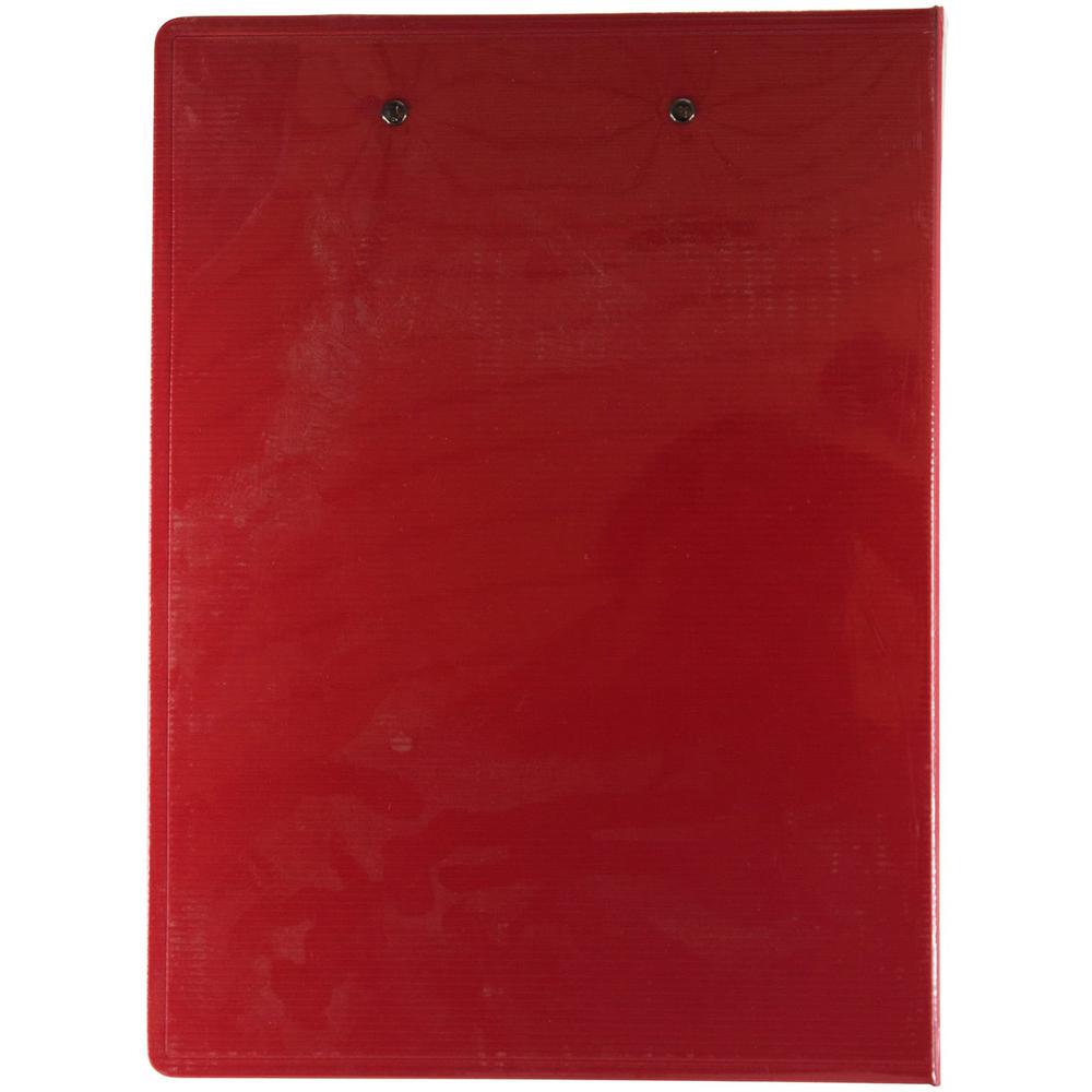 Mobile OPS Unbreakable Recycled Clipboard - 0.50" Clip Capacity - Top Opening - 8 1/2" x 11" - Red - 1 Each. Picture 7
