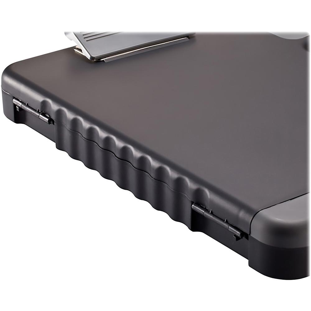 Officemate Portable Dry-erase Clipboard Box - Heavy Duty - 12" x 13 1/8" - Charcoal - 1 Each. Picture 7