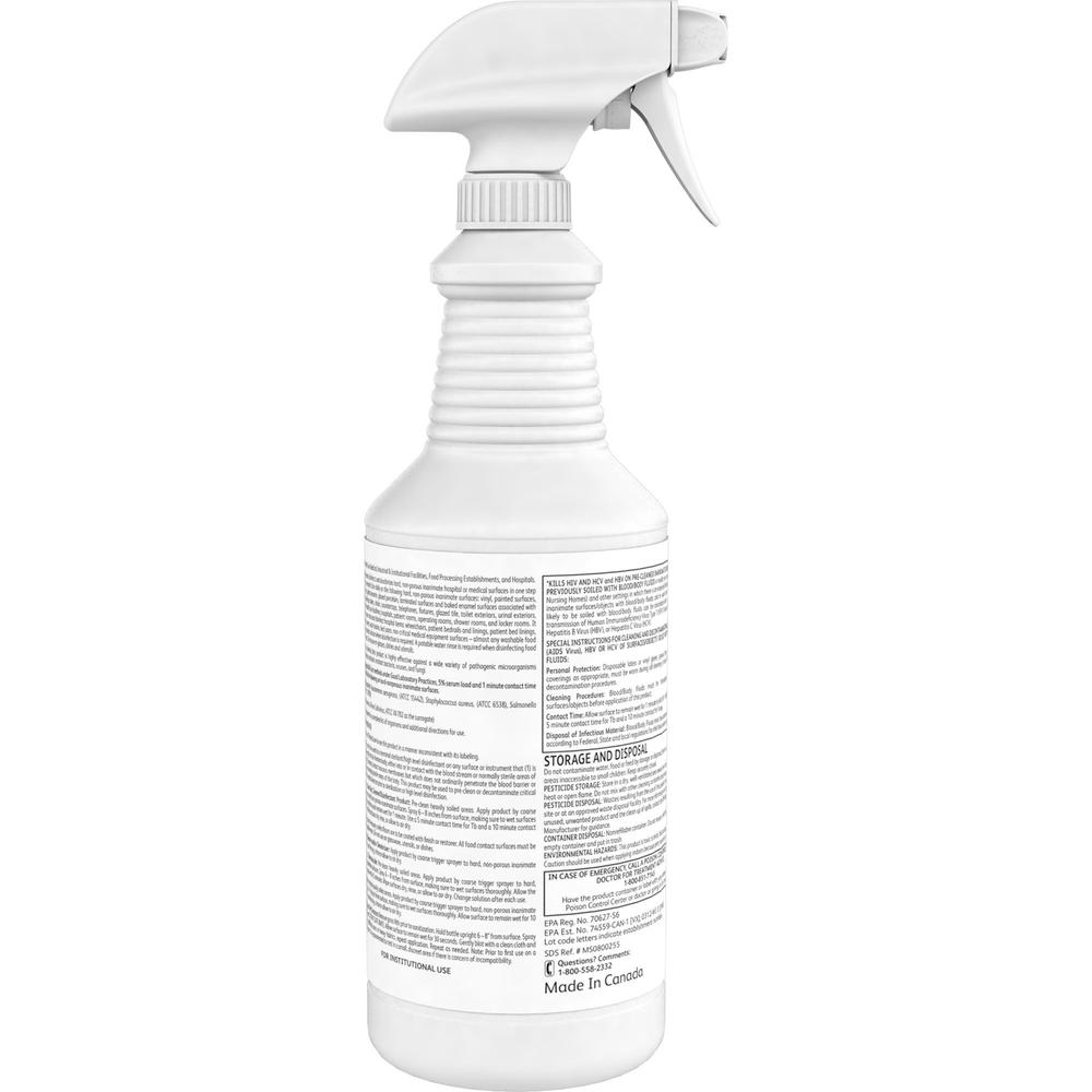 Diversey Oxivir Ready-to-use Surface Cleaner - Liquid - 32 fl oz (1 quart) - 12 / Carton. Picture 5