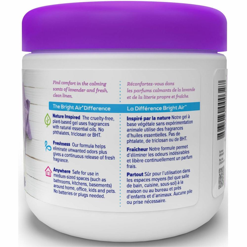 Bright Air Super Odor Eliminator Air Freshener - 14 fl oz (0.4 quart) - Fresh Linen, Lavender - 60 Day - 6 / Carton. Picture 5