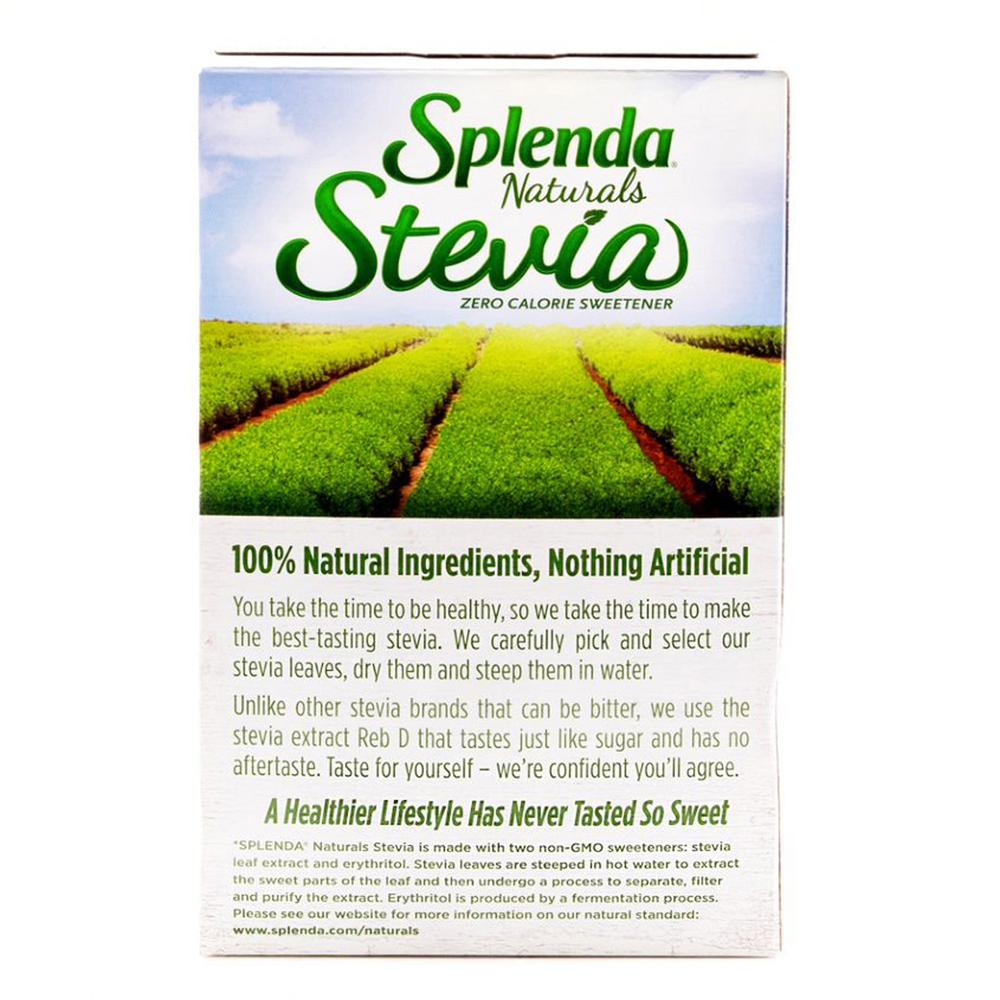 Splenda Naturals Stevia Sweetener - Stevia Flavor - Natural Sweetener - 140/Box. Picture 2