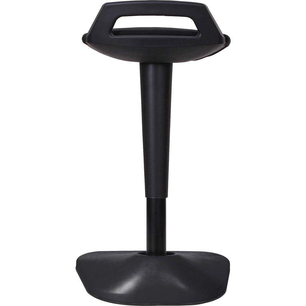 Lorell Pivot Chair - Black Fabric Seat - Square Base - 1 Each. Picture 4