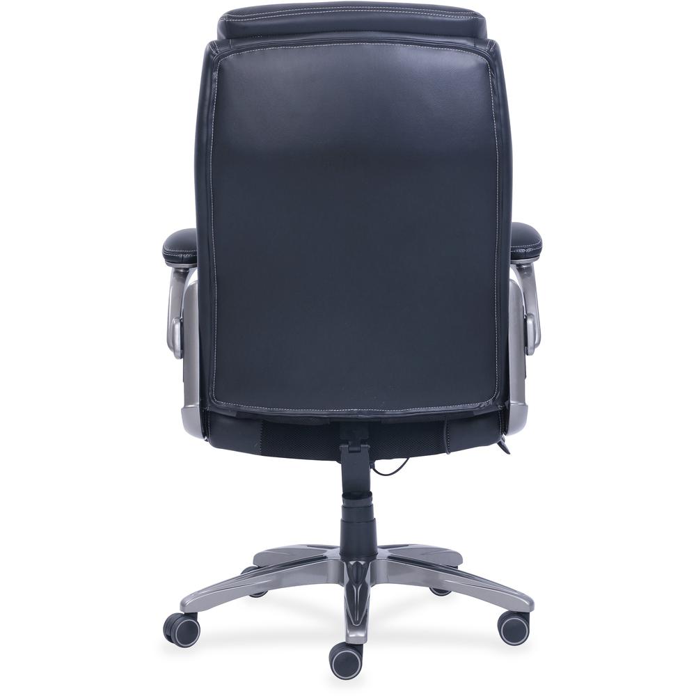 Lorell Revive Executive Chair - Black Bonded Leather Seat - Black Bonded Leather Back - 5-star Base - 1 Each. Picture 5