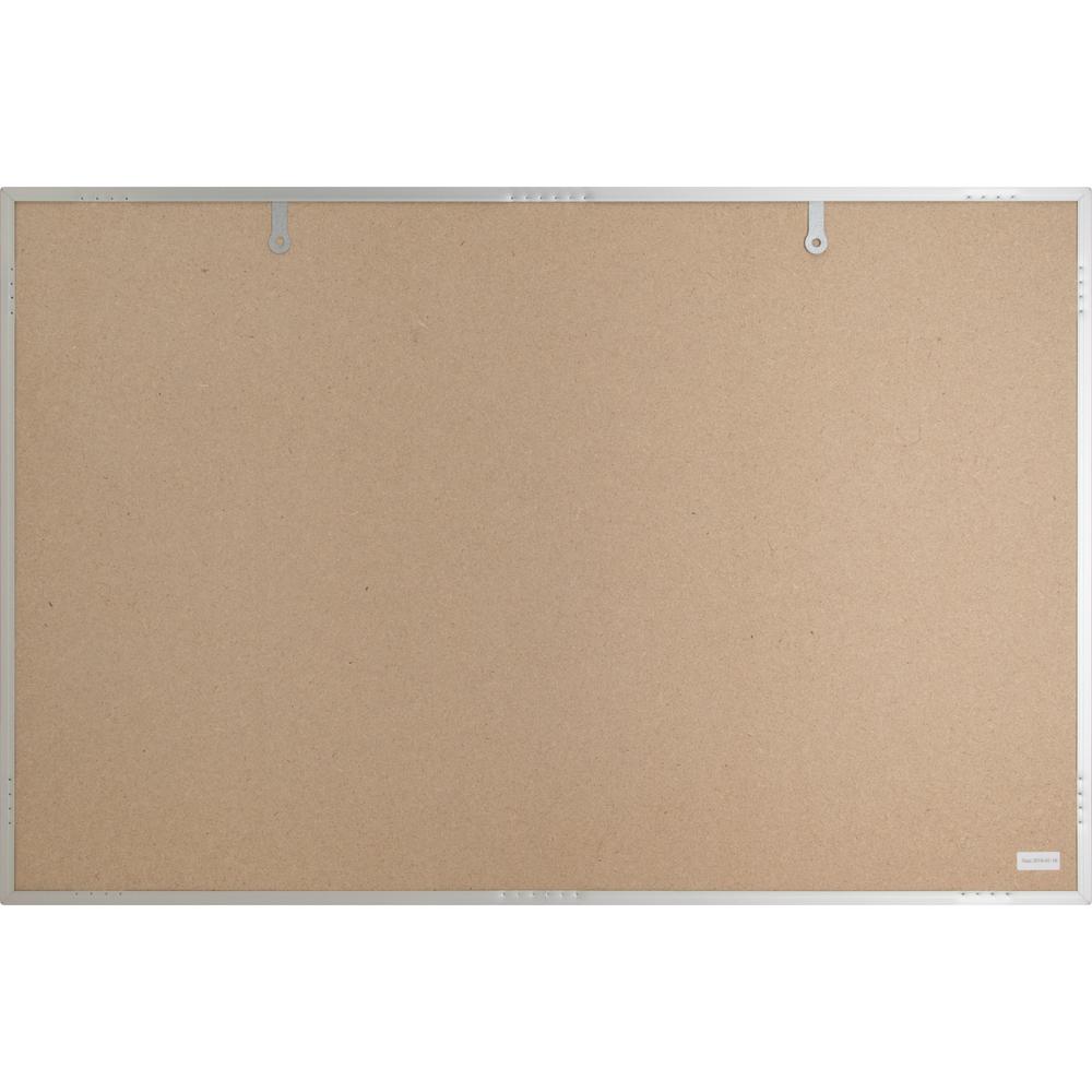 Lorell Bulletin Board - 18" Height x 24" Width - Cork Surface - Long Lasting, Warp Resistant - Silver Aluminum Frame - 1 Each. Picture 3