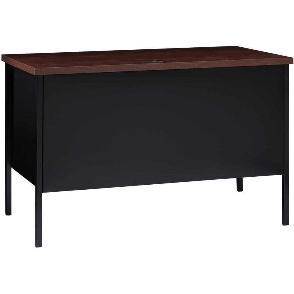 Lorell Fortress Series 45-1/2" Right Single-Pedestal Desk - 45.5" x 24"29.5" , 1.1" Top - Box, File Drawer(s) - Single Pedestal on Right Side - Square Edge. Picture 6