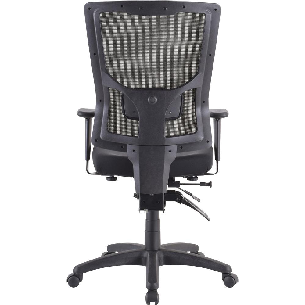 Lorell Conjure Executive High-back Mesh Back Chair - Black Seat - Black Back - 5-star Base - 1 Each. Picture 3