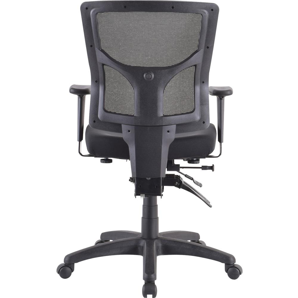 Lorell Conjure Executive Mid-back Mesh Back Chair - Black Seat - Black Back - 5-star Base - 1 Each. Picture 5