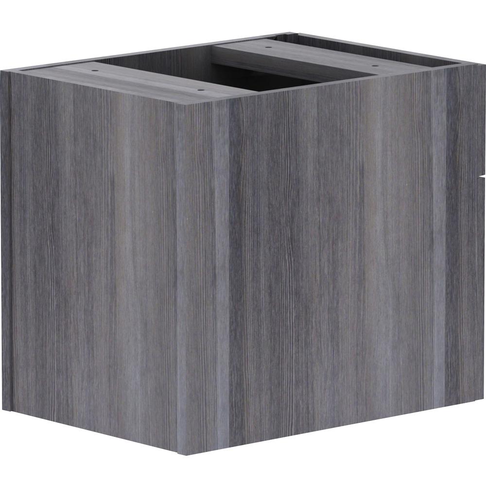 Lorell Essentials Series Box/File Hanging File Cabinet - 16" x 12"28.3" - Box, File Drawer(s) - Finish: Weathered Charcoal, Laminate. Picture 6