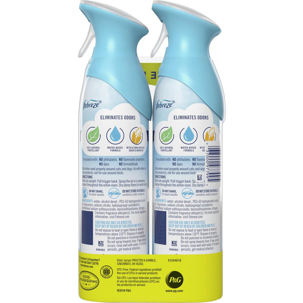 Febreze Linen/Sky Air Spray Pack - Liquid - 8.8 fl oz (0.3 quart) - Linen & Sky - 12 / Carton - Odor Neutralizer, VOC-free. Picture 2