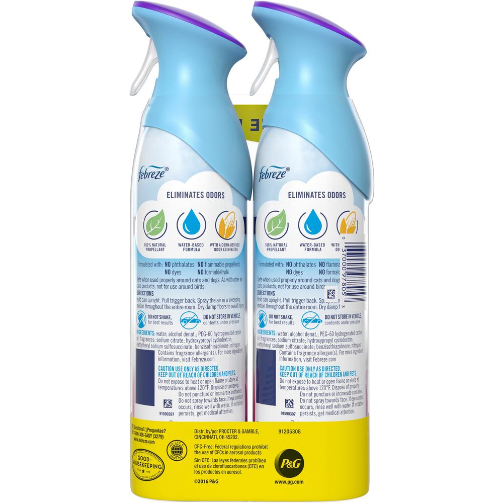 Febreze Air Spring/Renewal Spray Packs - Liquid - 8.8 fl oz (0.3 quart) - Spring & Renewal - 12 / Carton - Odor Neutralizer, VOC-free. Picture 4