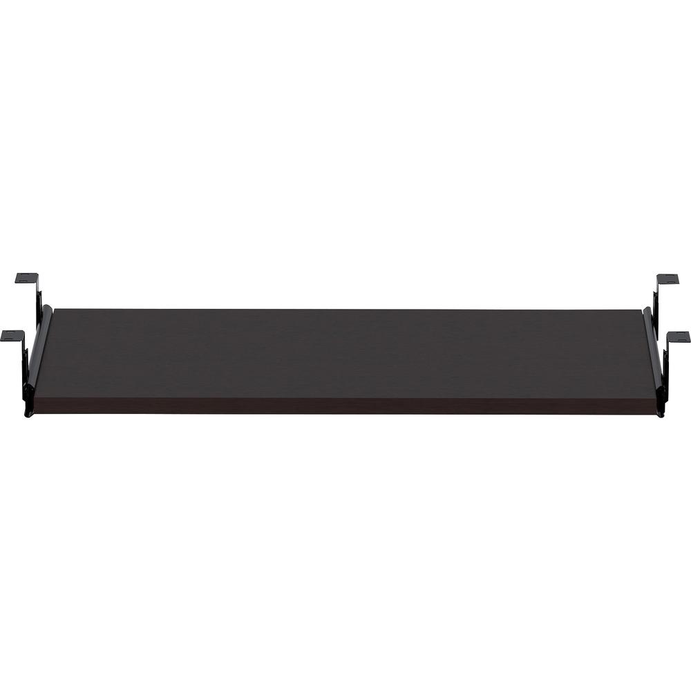 Lorell Essential Series Keyboard Tray - 26" x 15" x 0.8" - Material: Melamine Surface, Laminate Surface - Finish: Espresso. Picture 8