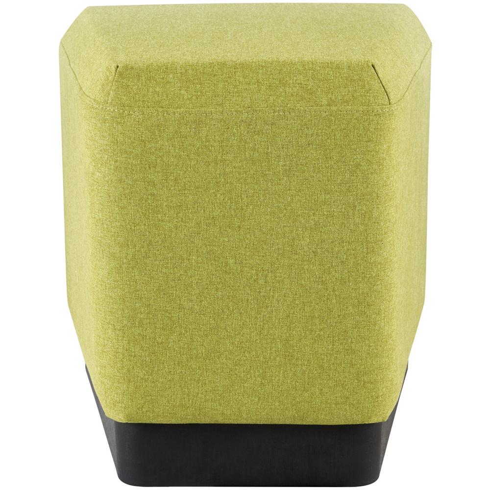 Lorell Contemporary 17" Rectangular Foot Stool - Green Fabric Seat - 1 Each. Picture 8