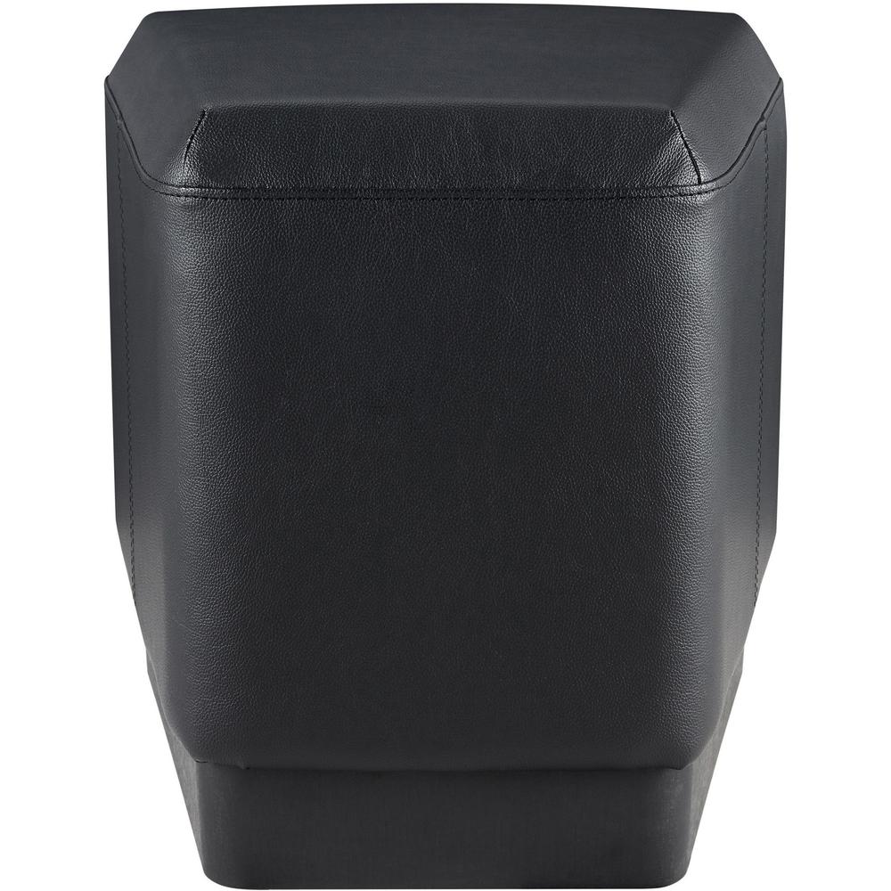 Lorell Contemporary 17" Rectangular Foot Stool - Black Polyurethane Seat - 1 Each. Picture 7