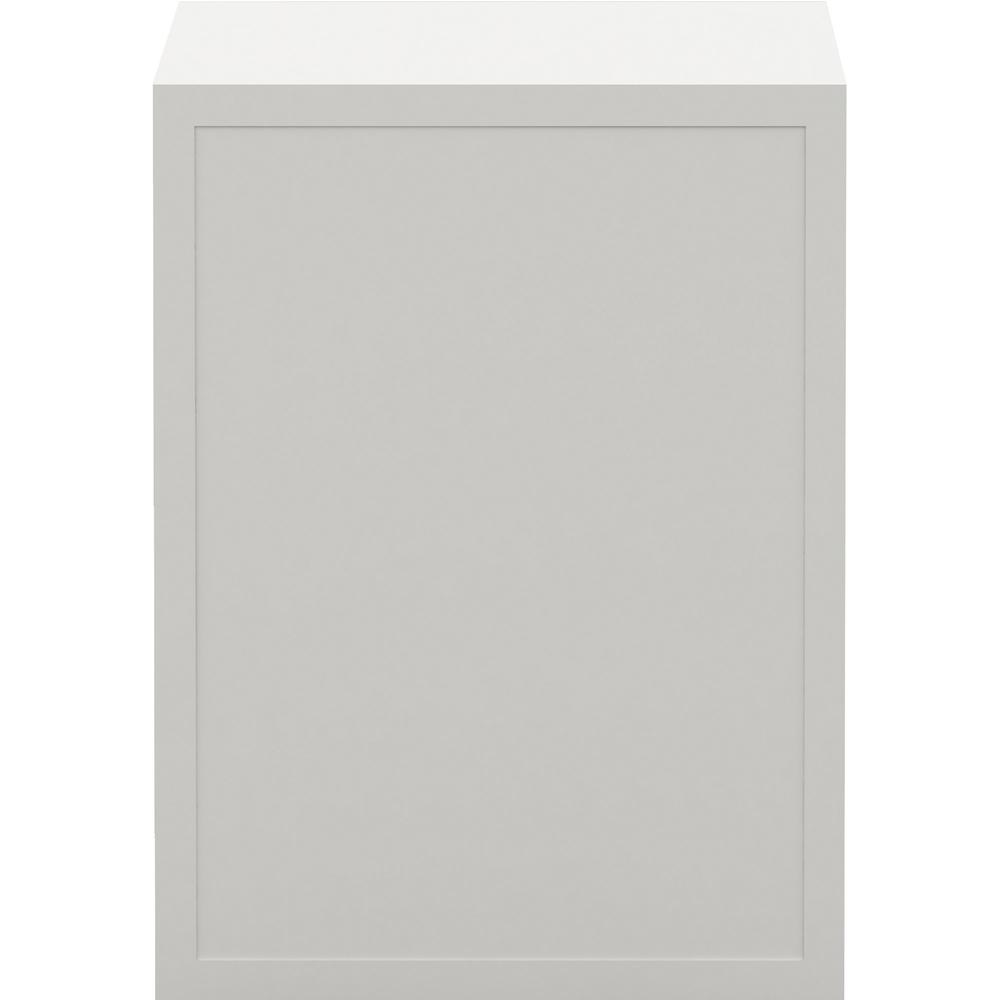 Lorell White Single Cubby Storage Base Adder Unit - 11.8" Width x 17.8" Depth x 15.8" Height - White. Picture 5