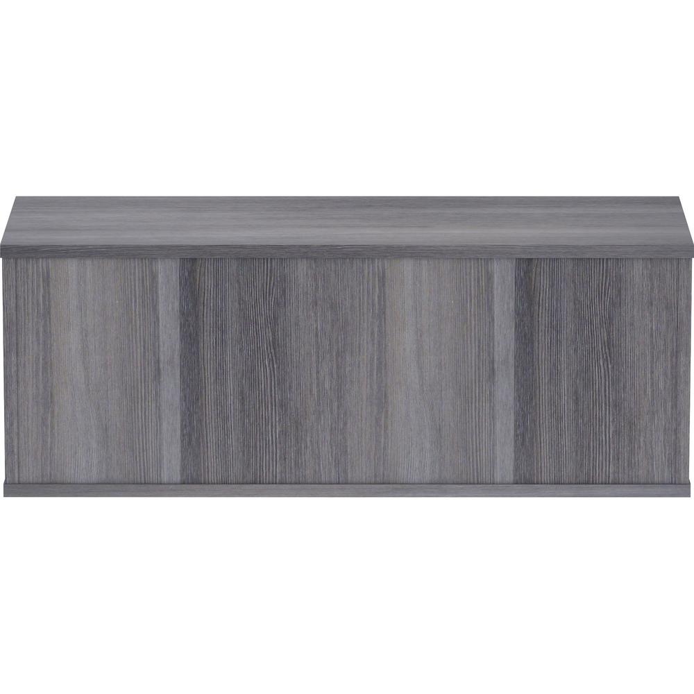 Lorell Panel System Open Storage Cabinet - 18.1" Height x 31.5" Width x 15.8" Depth - Charcoal - Laminate - 1 Each. Picture 2