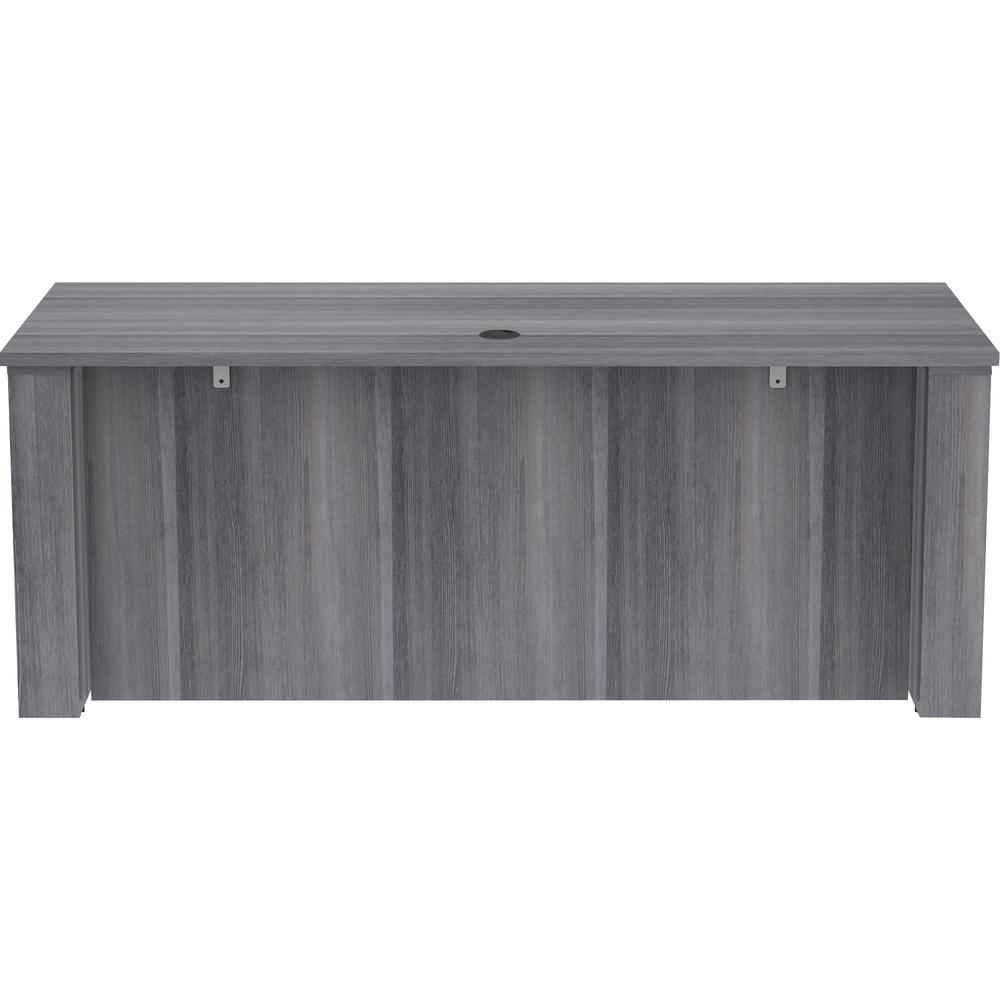 Lorell Essentials 72" Sit-to-Stand Desk Shell - 0.1" Top, 1" Edge, 72" x 29" x 49" - Material: Polyvinyl Chloride (PVC) Edge - Finish: Laminate Top, Weathered Charcoal. Picture 5