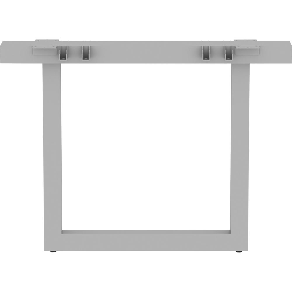 Lorell Relevance Series Middle Unite Leg - 38.6" x 6.3"28.5" - Finish: Silver, Powder Coated. Picture 5