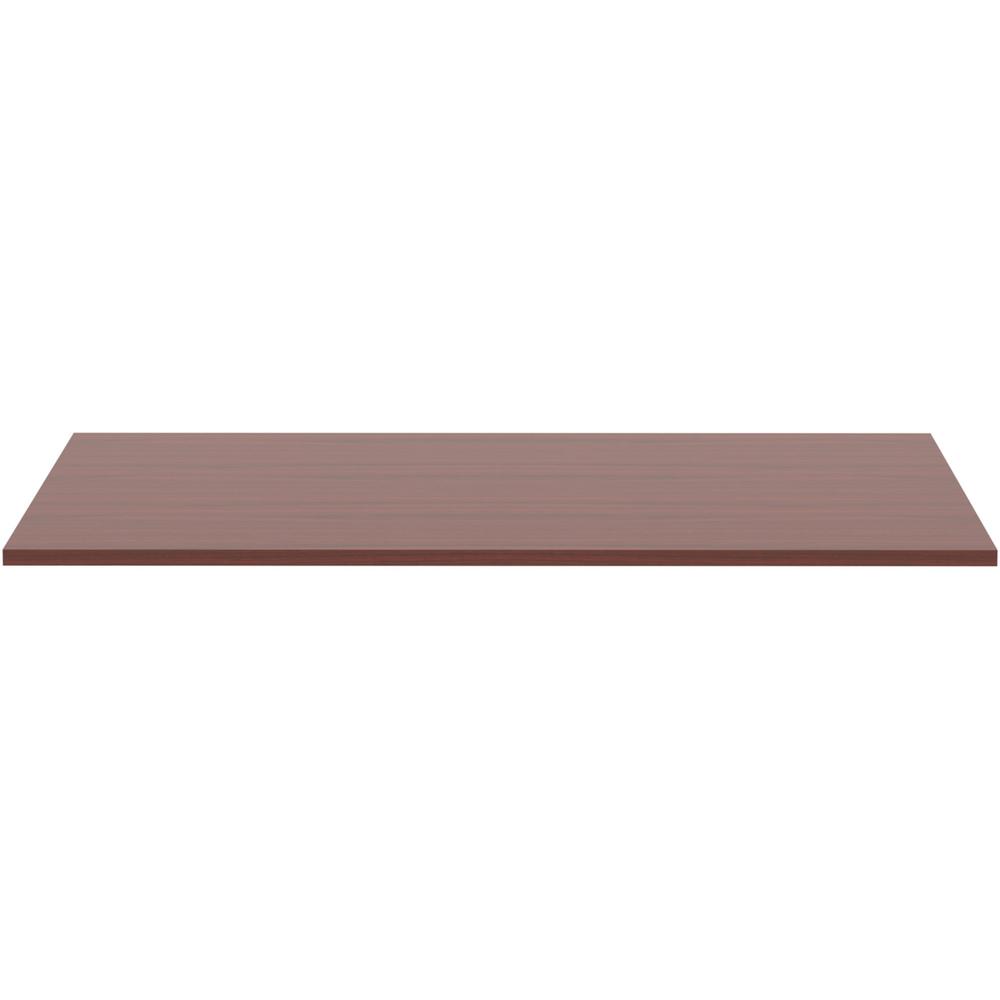 Lorell Revelance Conference Rectangular Tabletop - 59.9" x 47.3" x 1" x 1" - Material: Laminate - Finish: Mahogany. Picture 8