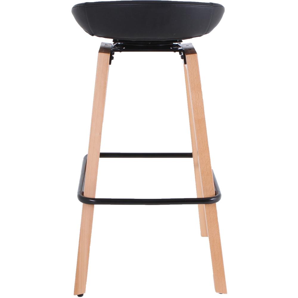 Lorell Modern Low-Back Stool - Black - 1 Each. Picture 10