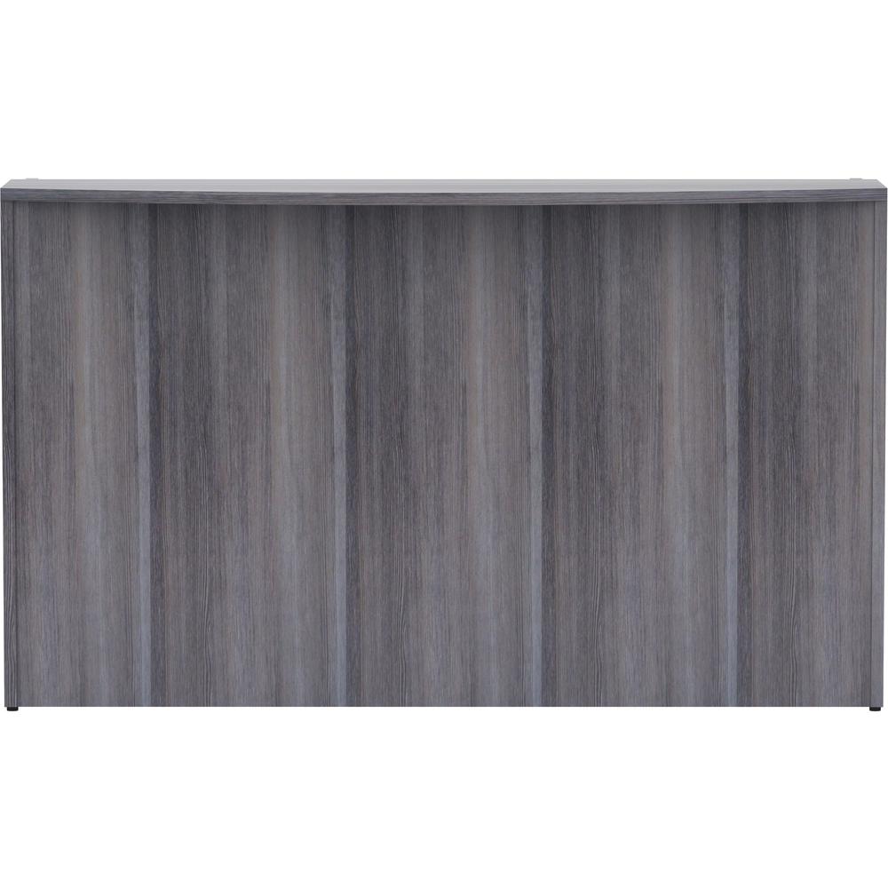 Lorell Essentials Series Front Reception Desk - 72" x 36"42.5" Desk, 1" Top - Finish: Weathered Charcoal Laminate. Picture 4