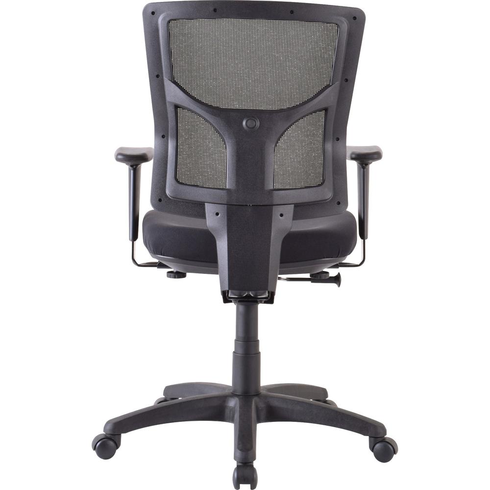 Lorell Conjure Executive Mid-back Swivel/Tilt Task Chair - Fabric Seat - Mid Back - Black - 1 Each. Picture 5