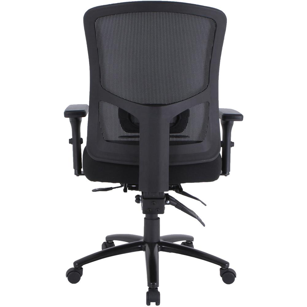 Lorell Big & Tall Mesh Back Chair - Fabric Seat - Black - 1 Each. Picture 15