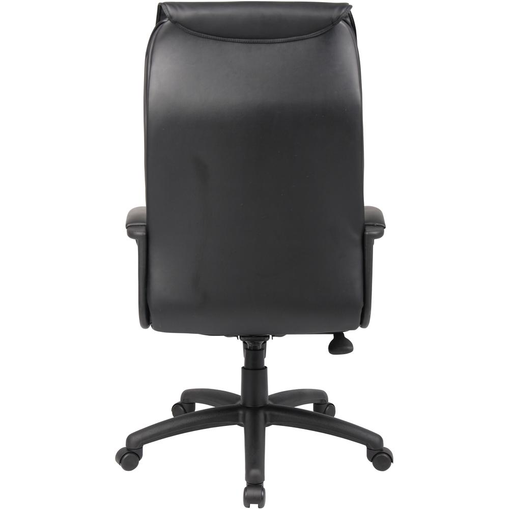 Boss Executive Leather Plus Chair - Black LeatherPlus Seat - Black LeatherPlus Back - 5-star Base - Armrest - 1 Each. Picture 6