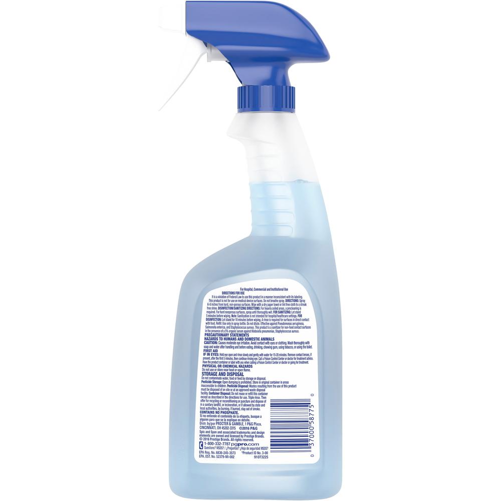 Spic and Span 3-in-1 Cleaner - Concentrate Liquid - 32 fl oz (1 quart) - Fresh Scent - 1 Bottle - Blue. Picture 2