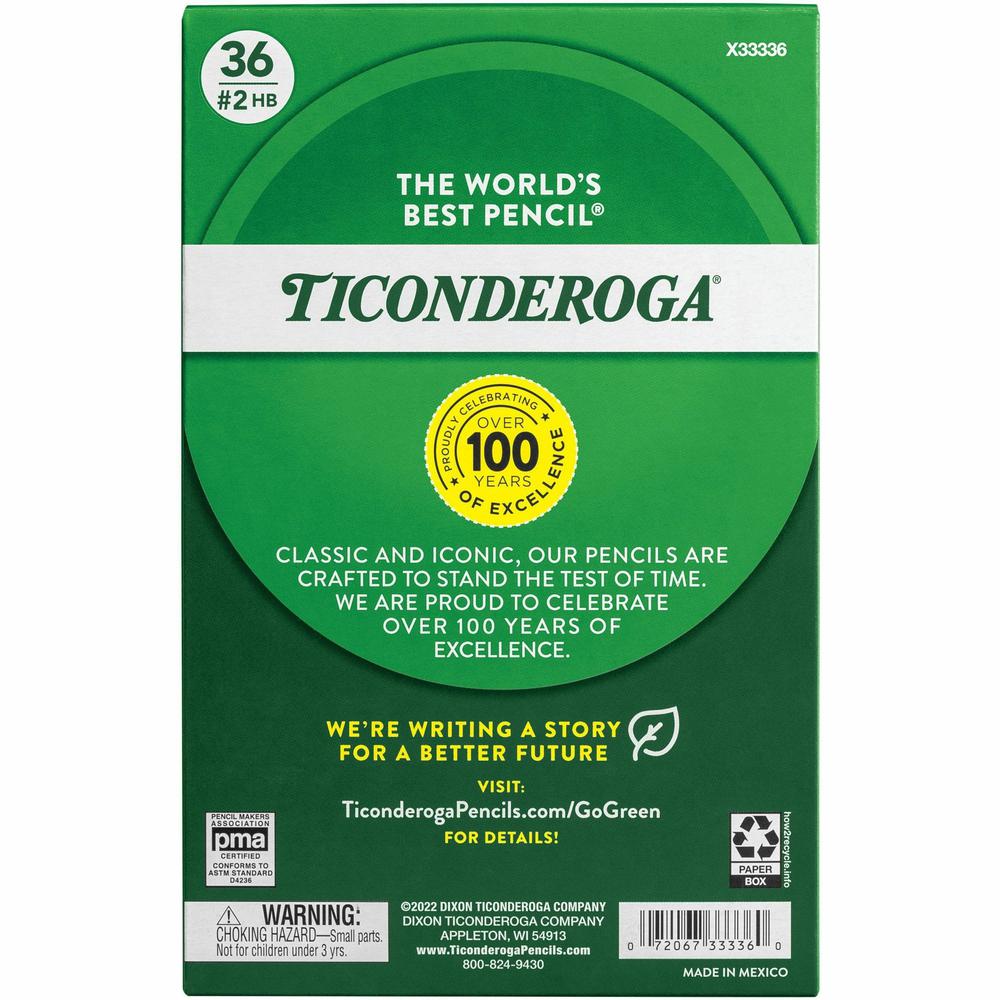 Ticonderoga My First Wood Pencil - #2 Lead - Yellow Cedar Barrel - 36 / Pack. Picture 3