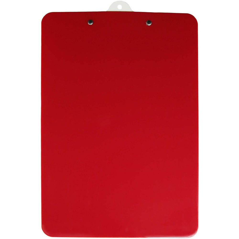 Saunders Antimicrobial Clipboard - 8 1/2" x 11" - Red, White - 1 Each. Picture 3