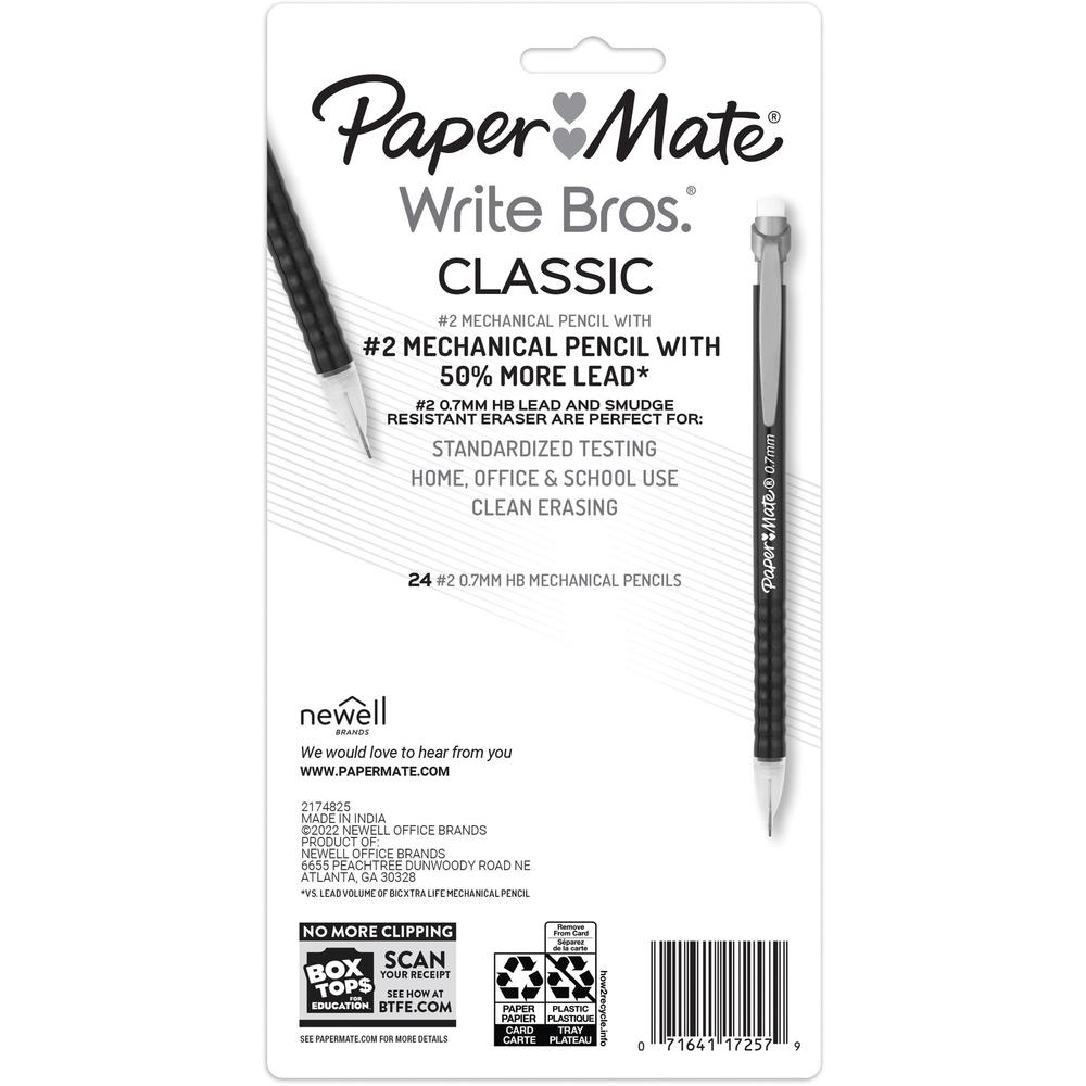 Paper Mate 0.7mm Mechanical Pencils - 0.7 mm Lead Diameter - Assorted Barrel - 24 / Pack. Picture 3