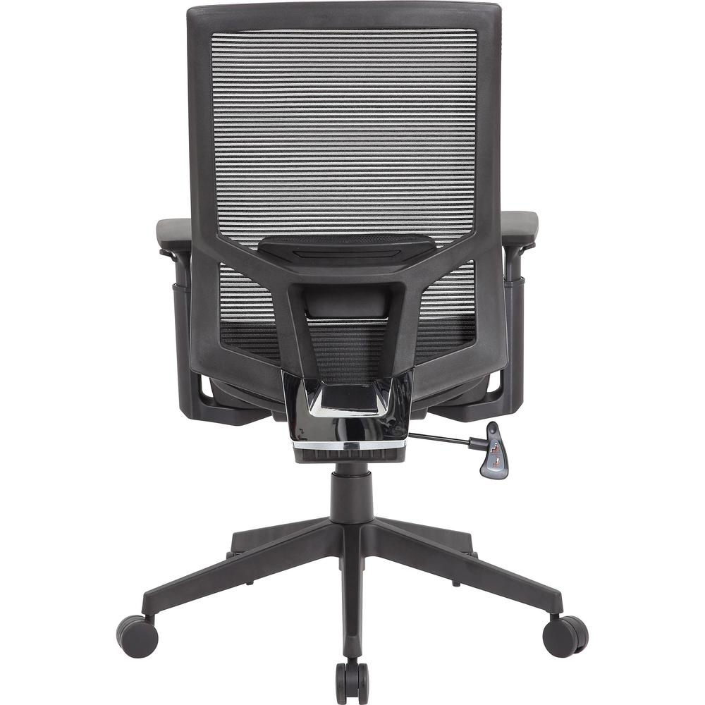 Boss Mesh Task Chair - Black Seat - Black Back - Black Frame - 5-star Base - Mesh - Armrest - 1 Each. Picture 7