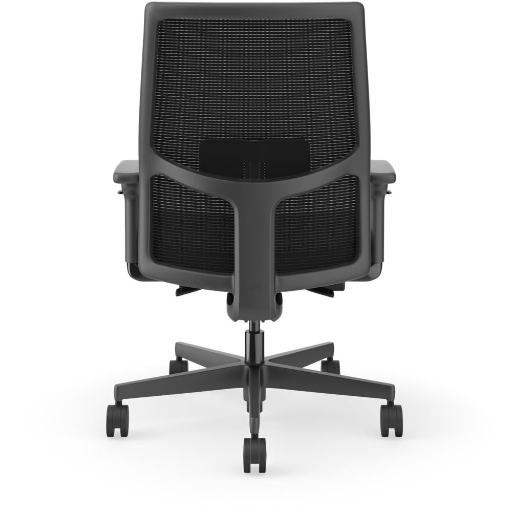 HON Ignition 2.0 Mid-back Big & Tall Task Chair - Black Foam Seat - Black Back - Black Frame - Mid Back - 5-star Base - Armrest - 1 Each. Picture 6