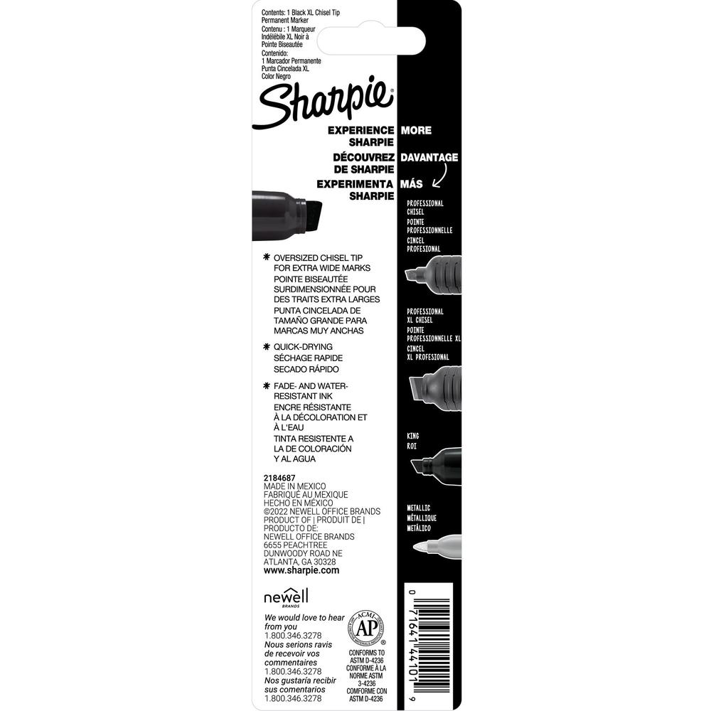 Sharpie Magnum Permanent Markers - Bold, Extra Wide Marker Point - Chisel Marker Point Style - Black - 2 / Bundle. Picture 3