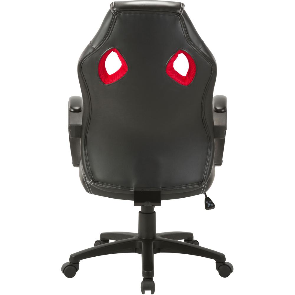 LYS High-back Gaming Chair - For Gaming - Polyurethane, Mesh, Nylon - Red, Black. Picture 7