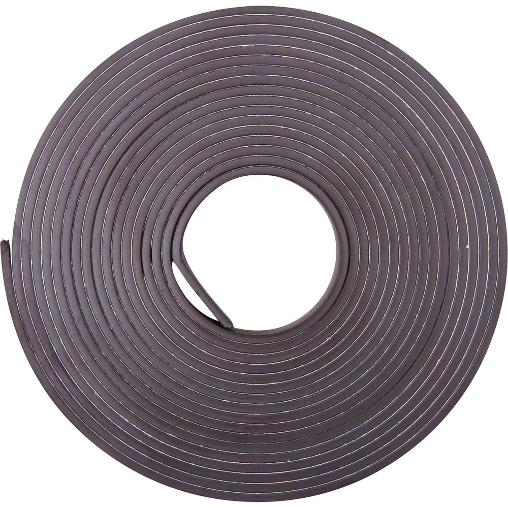 Zeus Magnetic Tape - 10 ft Length x 0.50" Width - Magnet - Adhesive Backing - For Sign, Photo - 1 / Roll - Black. Picture 4