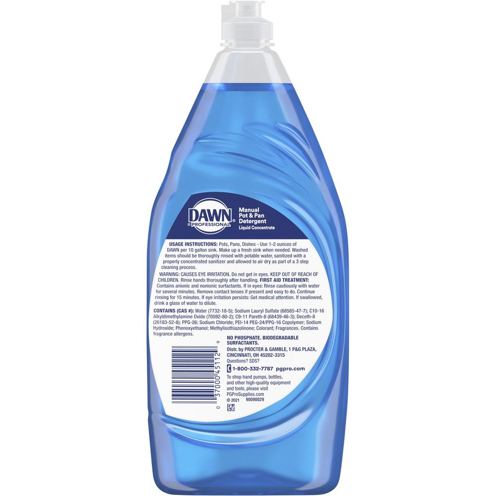 Dawn Manual Dishwashing Liquid - Liquid - 38 fl oz (1.2 quart) - 1 Bottle - Blue. Picture 2