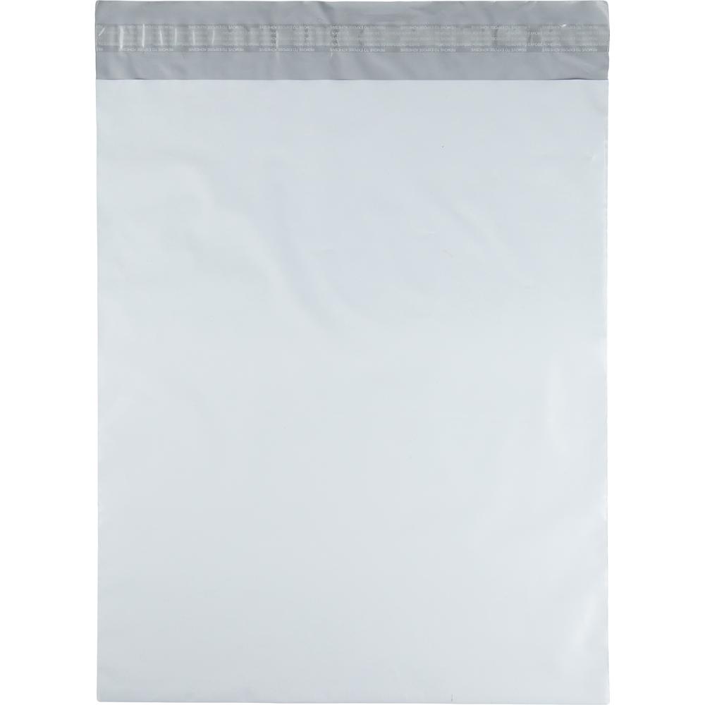 Quality Park White Poly Mailing Envelopes - Catalog - 14" Width x 17" Length - Self-sealing - Polypropylene - 100 / Pack - White. Picture 4